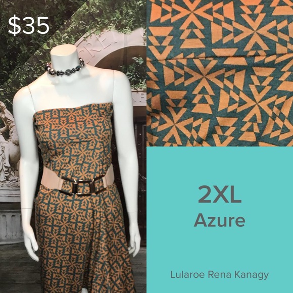 LuLaRoe Azure Skirt 2XL - Picture 1 of 1